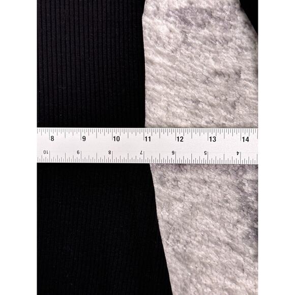 Reformation Dress Small Womens Black Ribbed Knit Flare Sleeve Mini - Picture 6 of 9